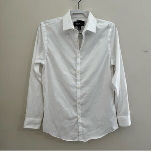 Kenneth Cole Awearness White Slim Fit Button Up Shirt Mens sz 15